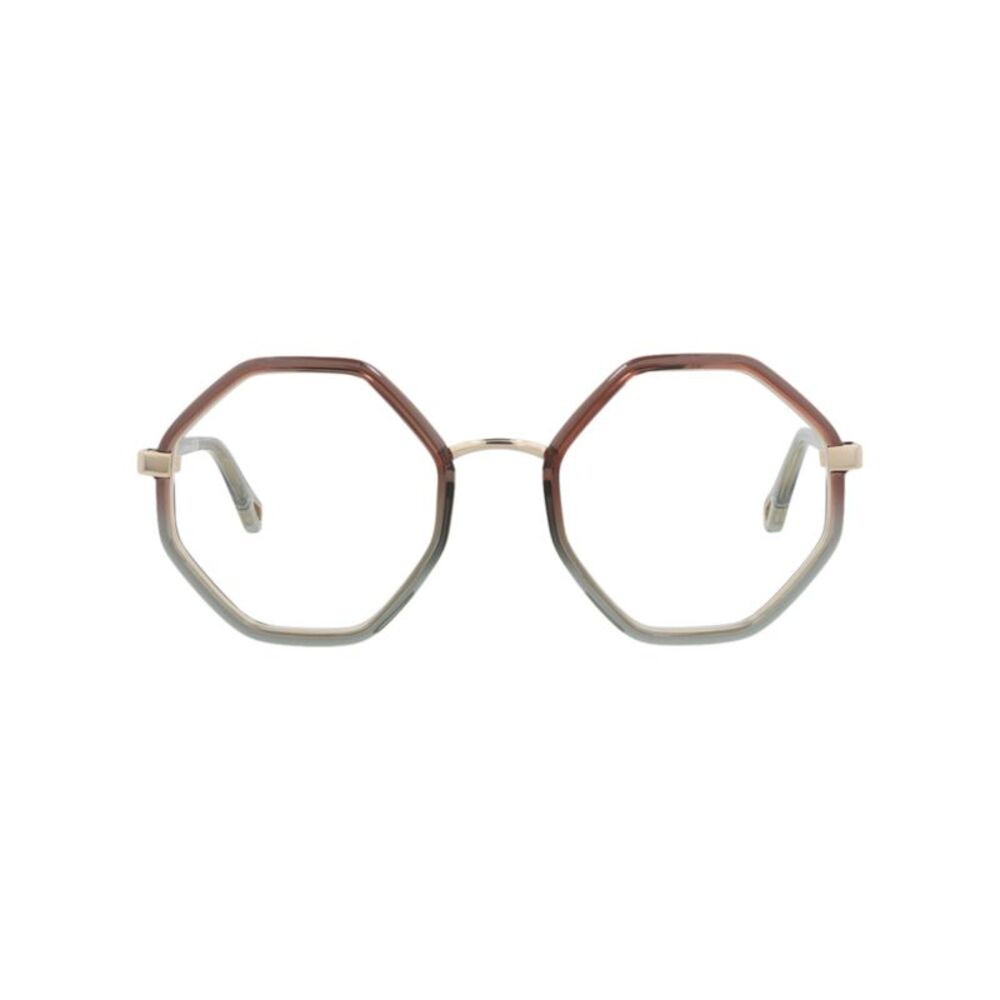Chloé Round-Frame Bio Injection Optical Frames Brown Womens